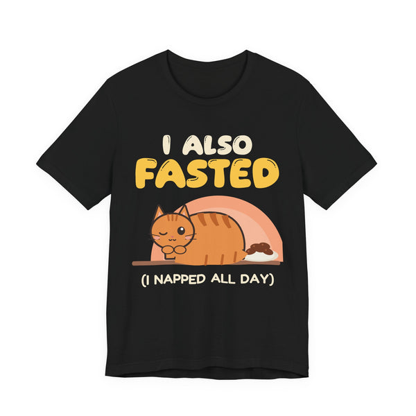 I Also Fasted Unisex T-Shirt in Black – AdabStars