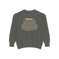 Be Like Yunus (AS) Sweatshirt | Prophet Yunus (Jonah) Hope Story, Qur'an 21:87-88 on the Back | AdabStars