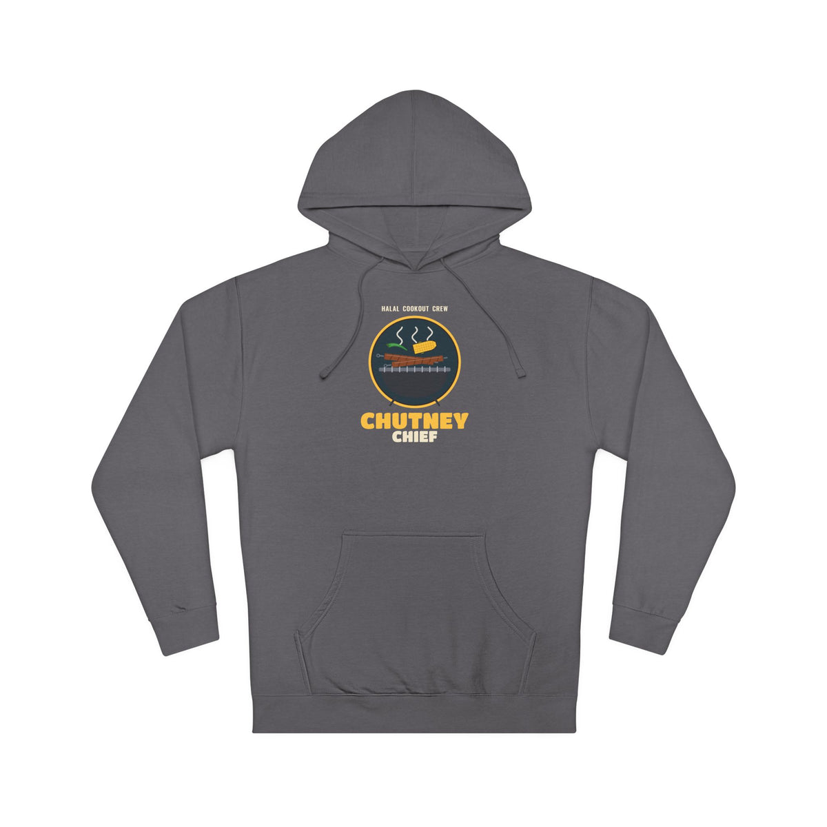 Chutney Chief Halal Cookout Islamic Hoodie in Charcoal – AdabStars