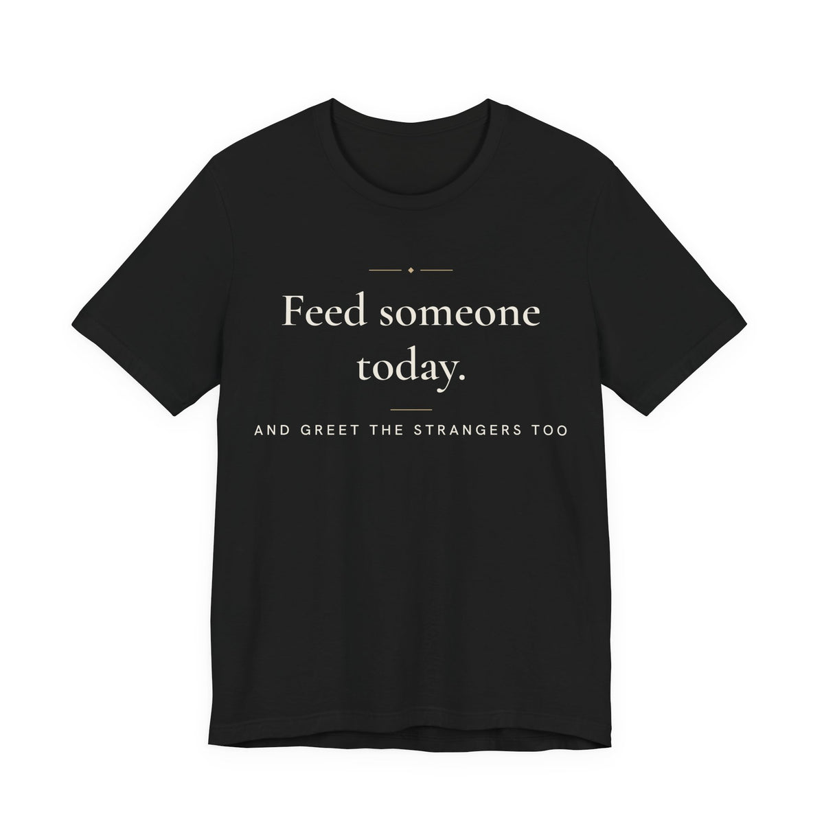 Feed someone today Islamic Unisex T-Shirt in Black – AdabStars