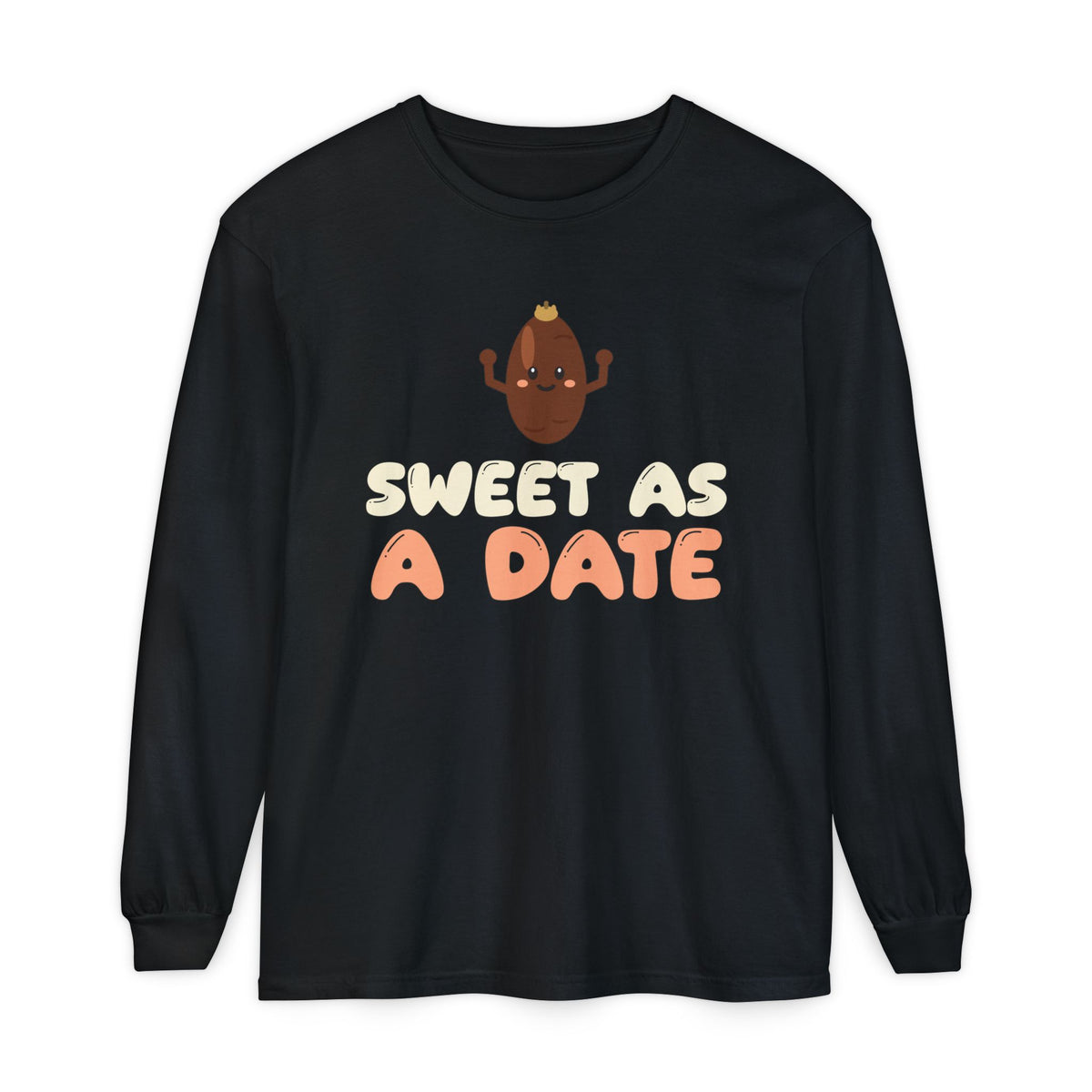 Sweet As A Date Ramadan Long Sleeve Shirt | Ramadan Kids Cute Fruit Little One Eid | AdabStars Islamic Kids Apparel