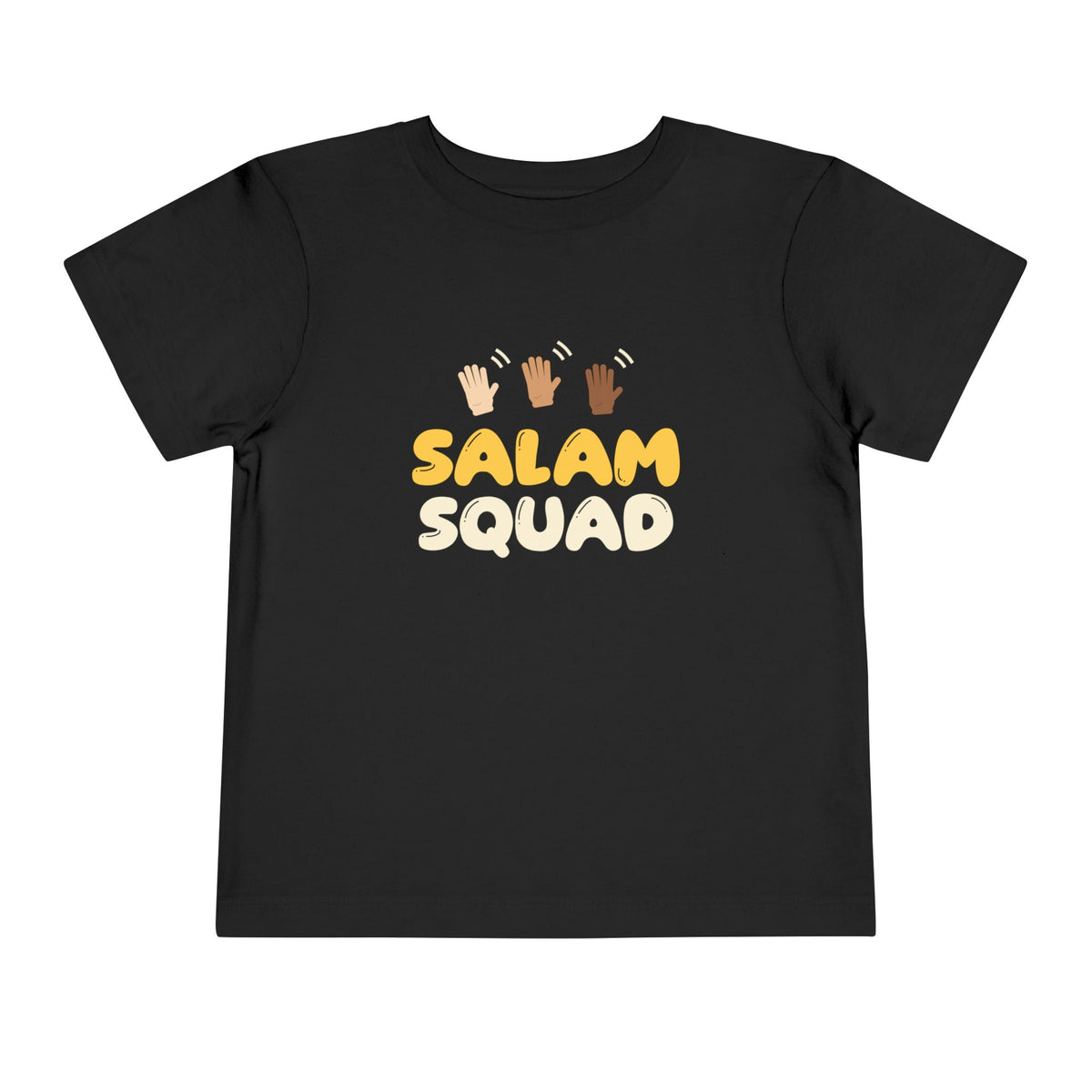 Salam Squad Islamic Toddler Tee | Muslim Kids Islamic Greeting Waving Hands | AdabStars Islamic Kids Apparel