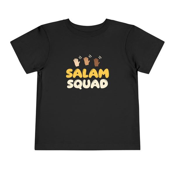 Salam Squad Islamic Toddler Tee | Muslim Kids Islamic Greeting Waving Hands | AdabStars Islamic Kids Apparel