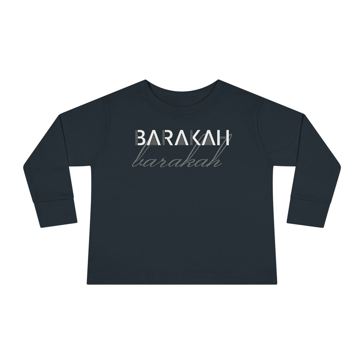 Barakah Islamic Toddler Toddler Long Sleeve Shirt in Black – AdabStars