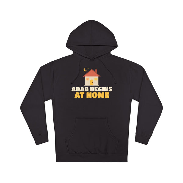 Adab Begins At Home Hoodie in Black – AdabStars