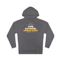 With Hardship Comes Ease Hoodie | Surah Ash-Sharh Qur'an 94:5-6 on the Back Islamic Reminder | AdabStars