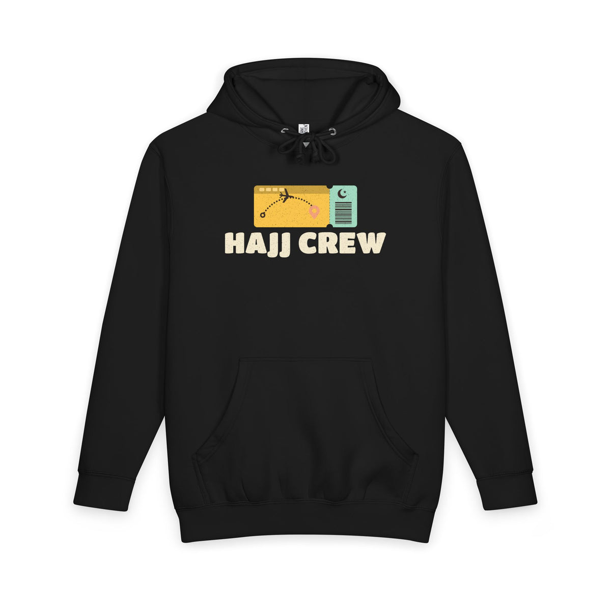 Hajj Crew Premium Heavyweight Hoodie in Black – AdabStars