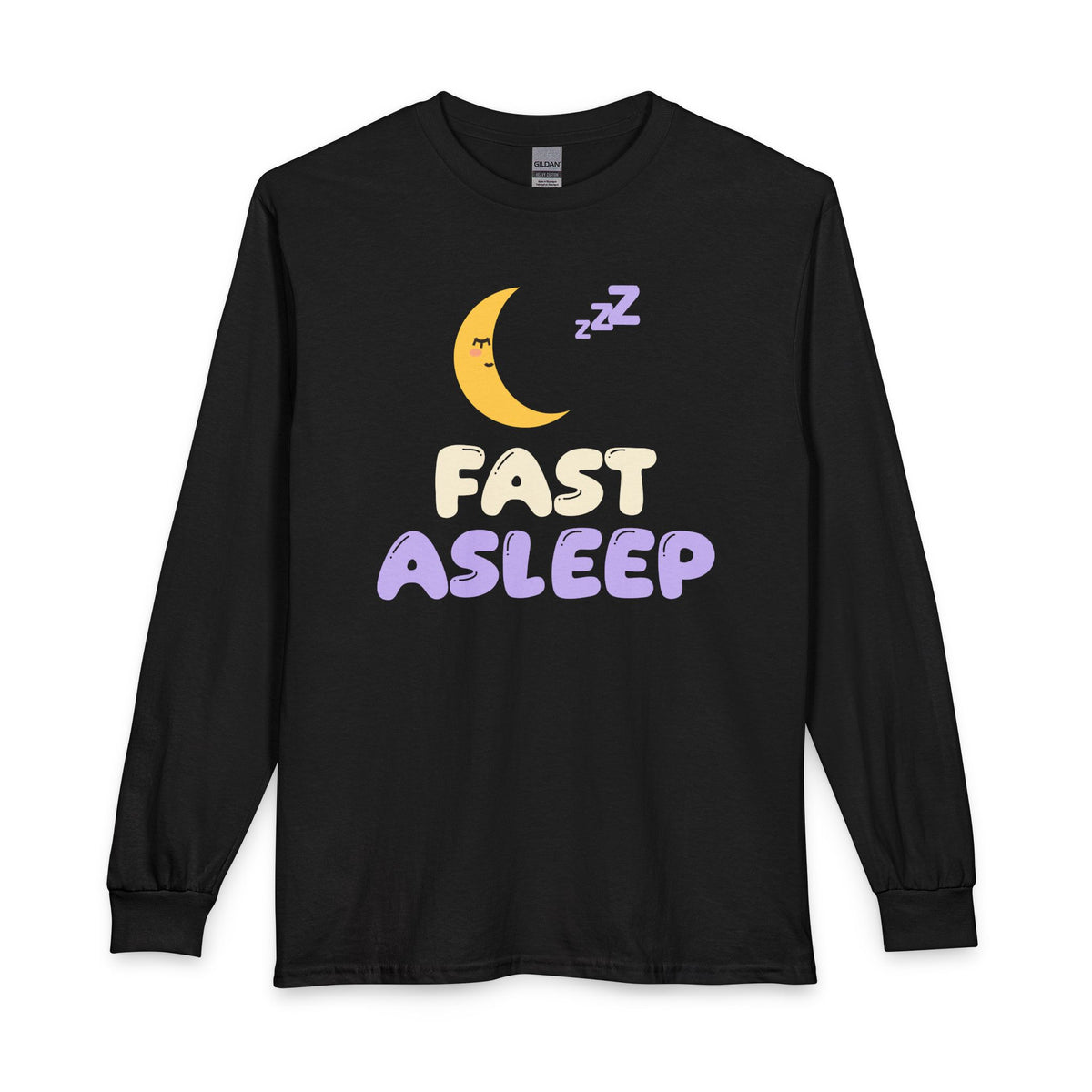 Fast Asleep Long Sleeve Shirt in Black – AdabStars
