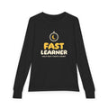 Fast Learner Ramadan Kids Long Sleeve Shirt | Ramadan Kids First Fasting Pun Stopwatch | AdabStars Islamic Kids Apparel