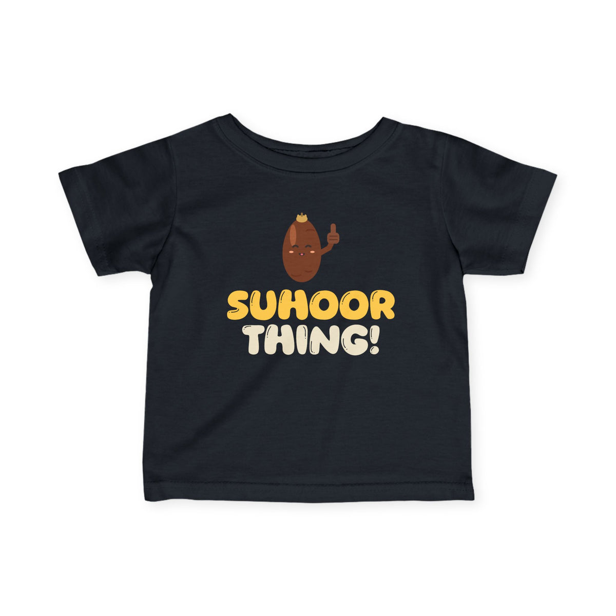 Suhoor Thing! Baby T-Shirt in Black – AdabStars
