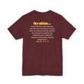 Be Like Ibrahim (AS) Shirt | Prophet Ibrahim (Abraham) Truth Story, Qur'an 6:76-79 on the Back | AdabStars