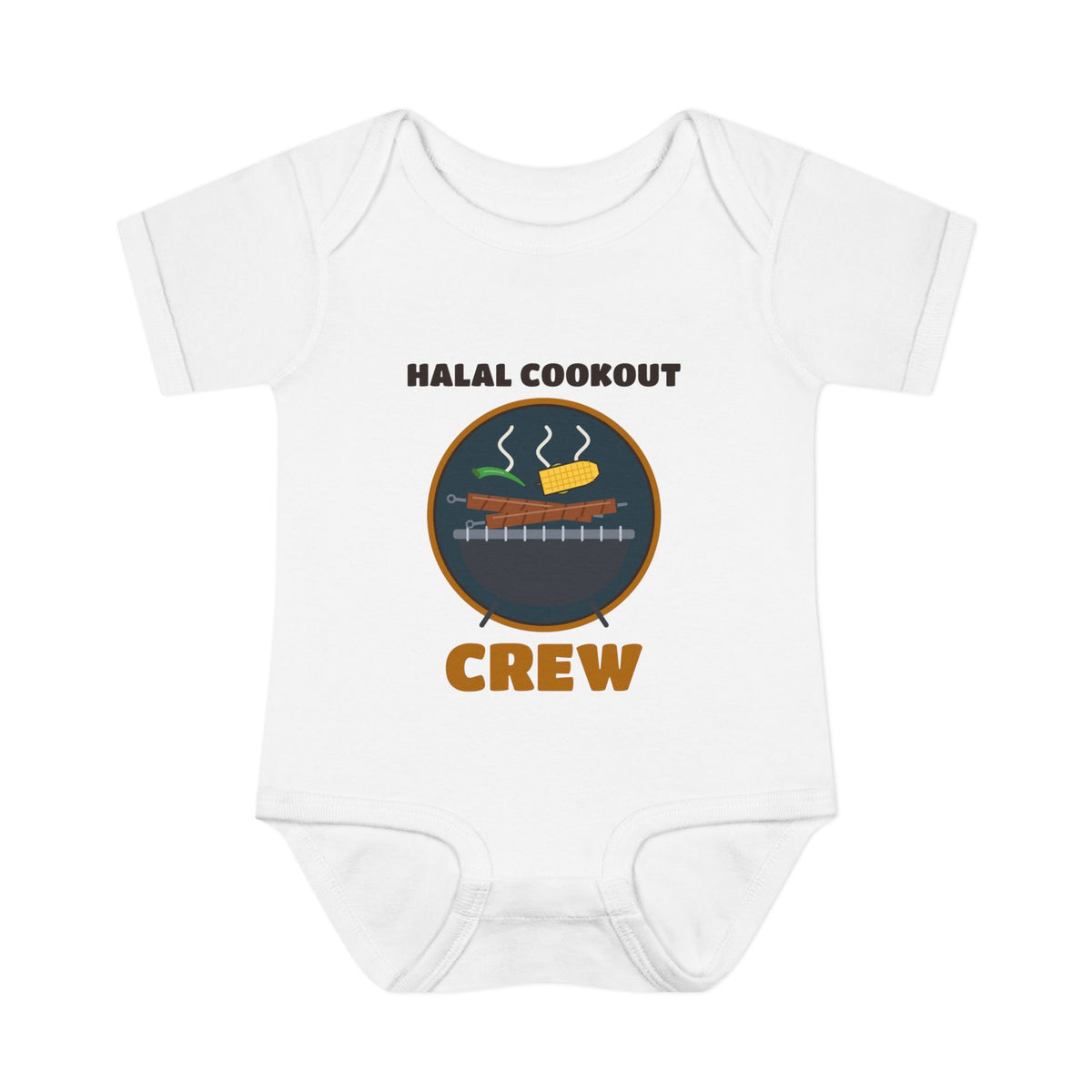 Halal Cookout Crew Baby Bodysuit in White – AdabStars