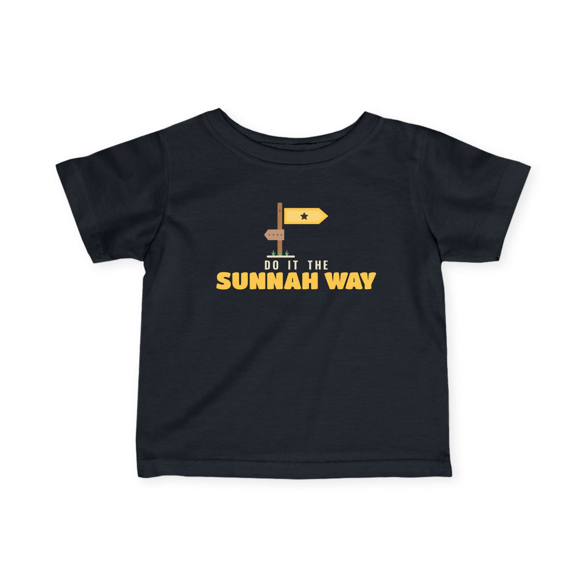 Do It the Sunnah Way Islamic Baby T-Shirt in Black – AdabStars