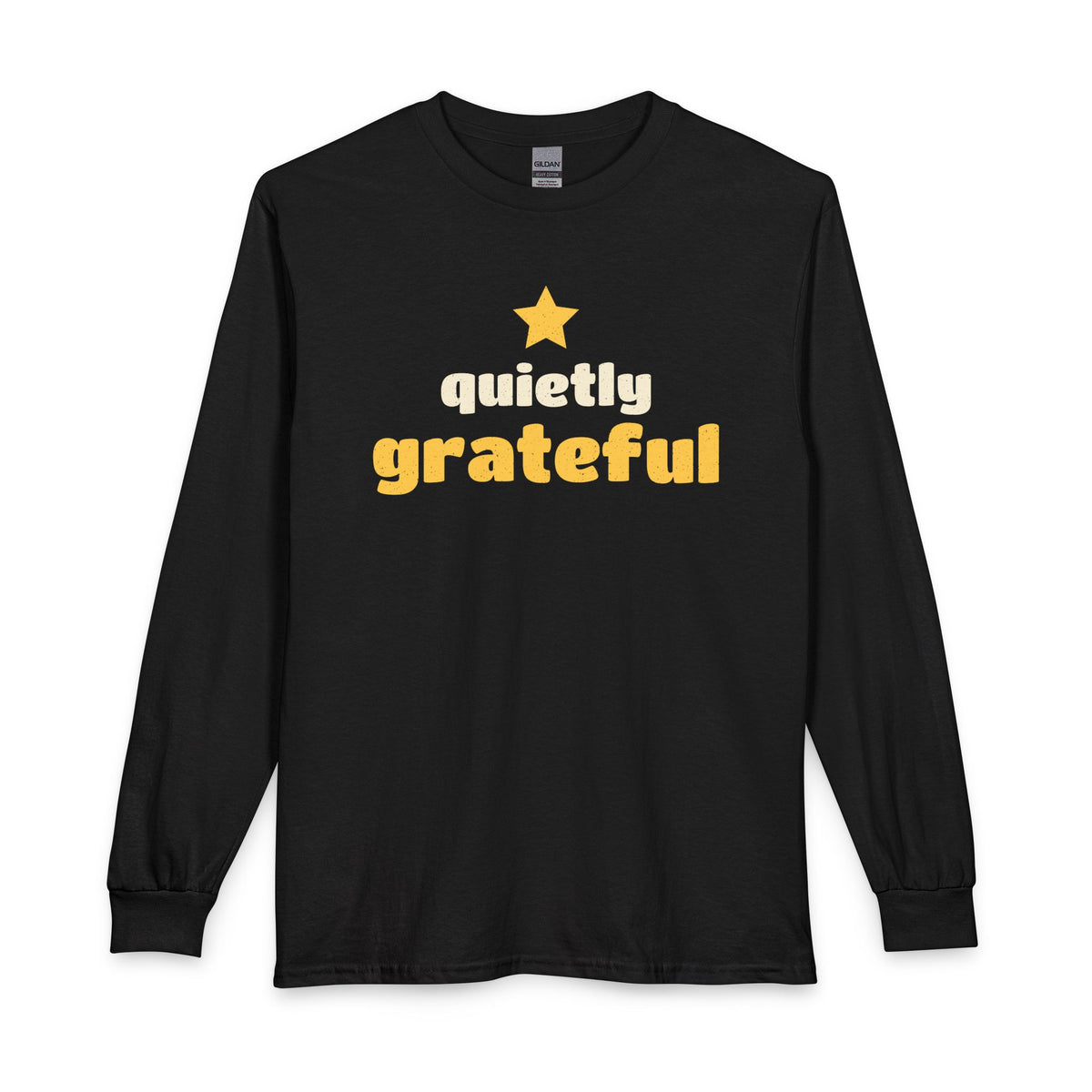 Quietly Grateful Ramadan Long Sleeve Shirt in Black – AdabStars