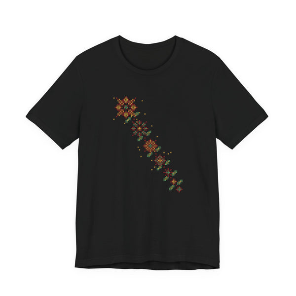 Tatreez Star Cascade Islamic Unisex T-Shirt in Black – AdabStars