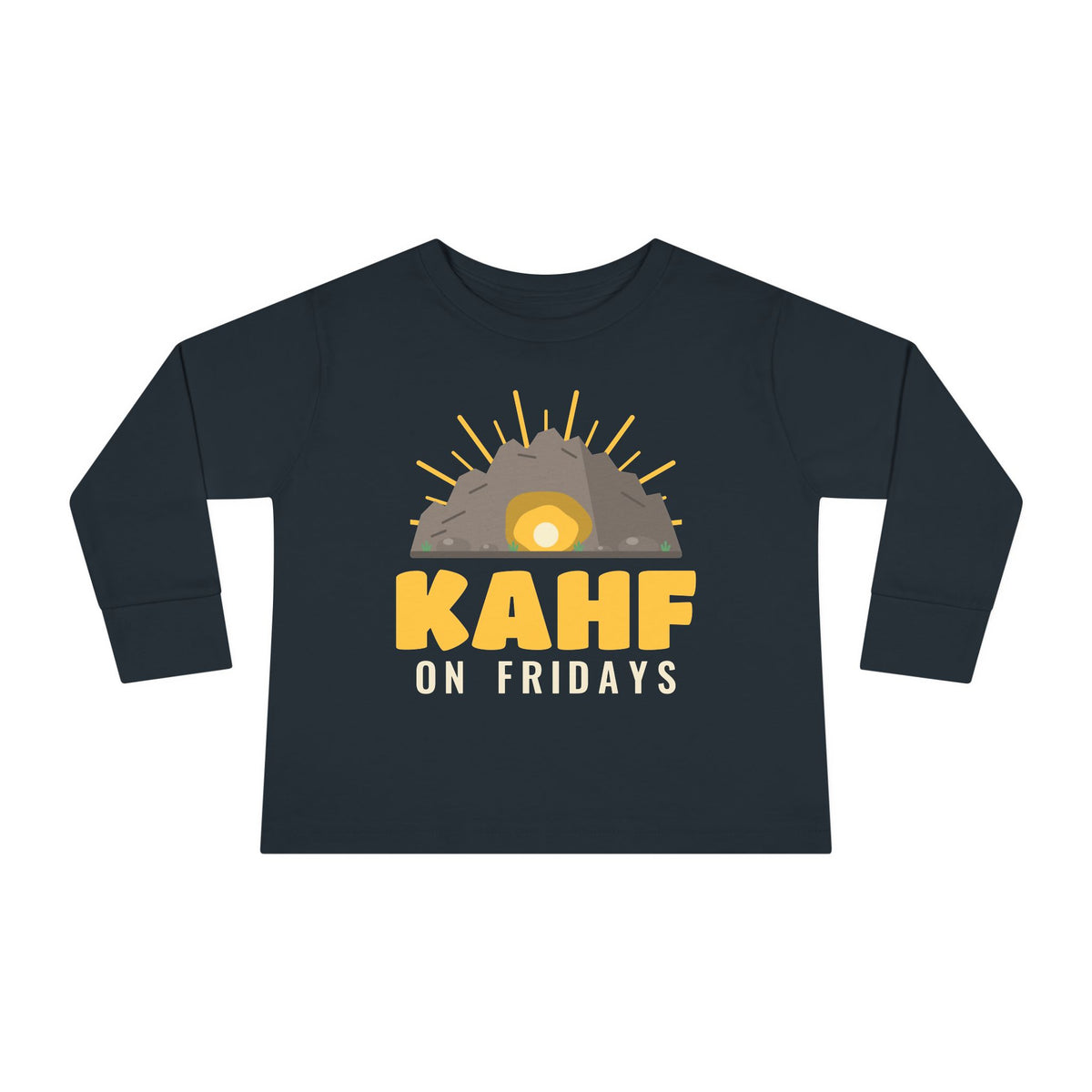 Kahf on Fridays Islamic Toddler Toddler Long Sleeve Shirt in Black – AdabStars