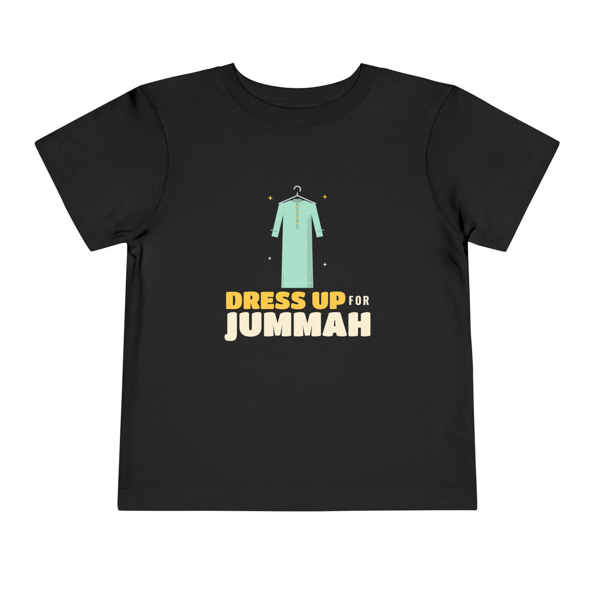 Dress Up for Jummah Islamic Toddler T-Shirt in Black – AdabStars