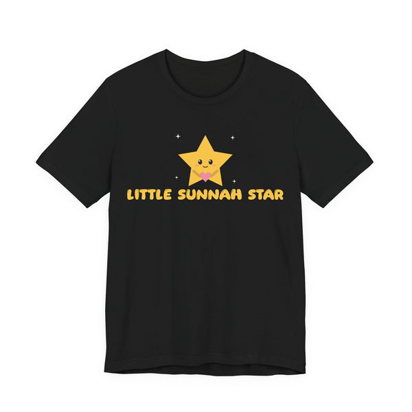Little Sunnah Star Islamic Unisex T-Shirt in Black – AdabStars