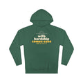 With Hardship Comes Ease Hoodie, Front Print | Surah Ash-Sharh Qur'an 94:5-6 Islamic Reminder | AdabStars