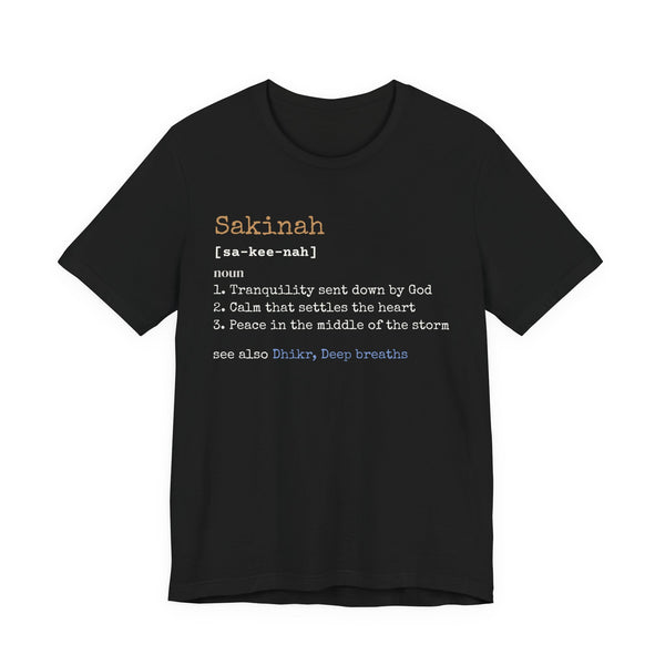 Sakinah Definition Unisex T-Shirt in Black – AdabStars