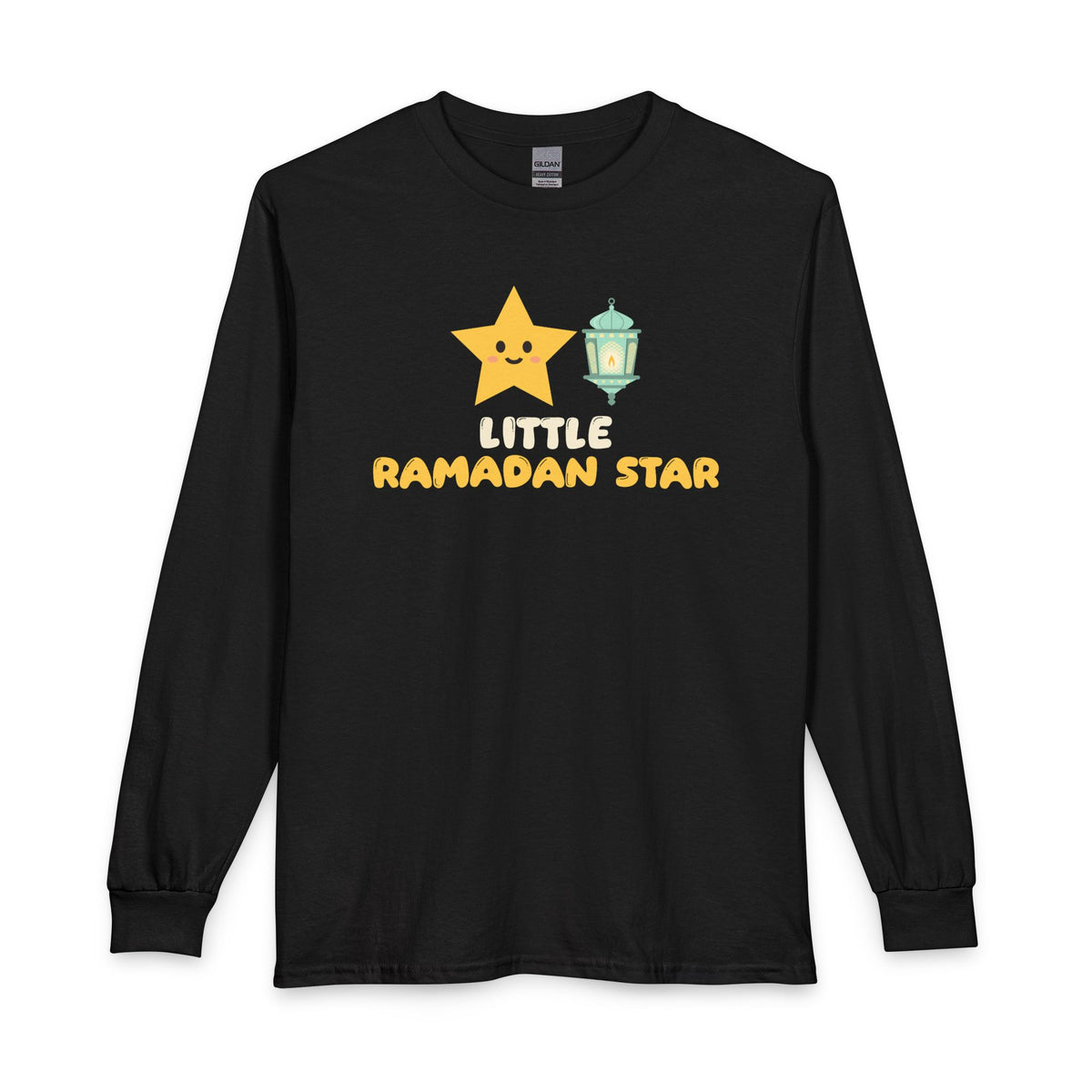 Little Ramadan Star Ramadan Long Sleeve Shirt in Black – AdabStars