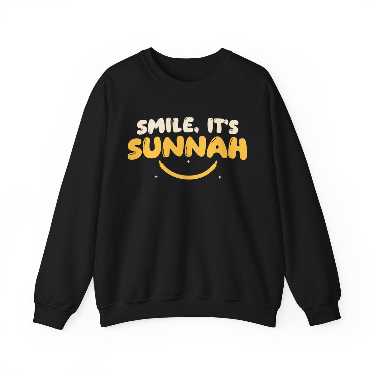 Smile It's Sunnah Islamic Crewneck Sweatshirt in Black – AdabStars