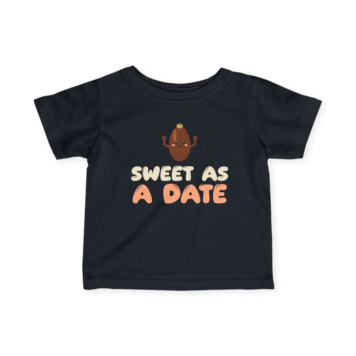 Sweet As A Date Ramadan Baby T-Shirt in Black – AdabStars