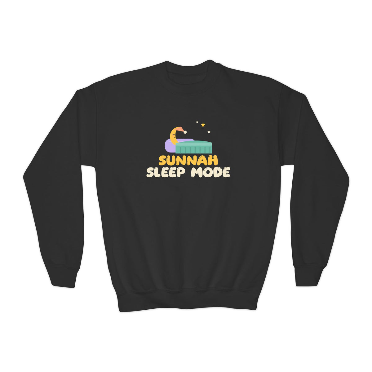 Sunnah Sleep Mode Islamic Kids Sweatshirt in Black – AdabStars