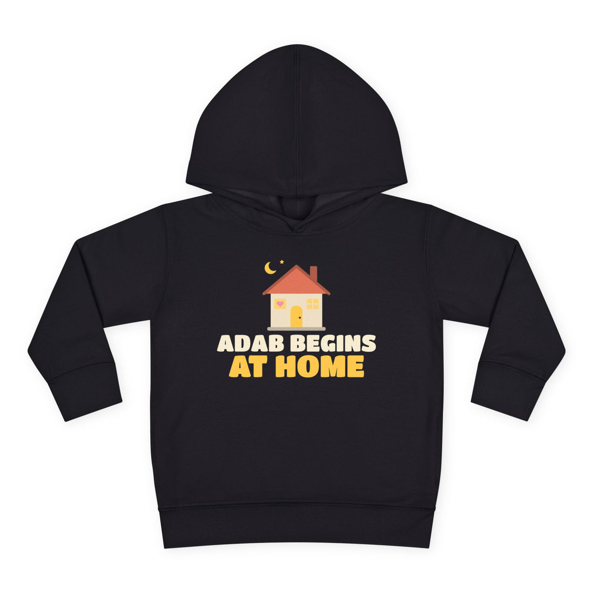 Adab Begins At Home Islamic Toddler Hoodie in Black – AdabStars