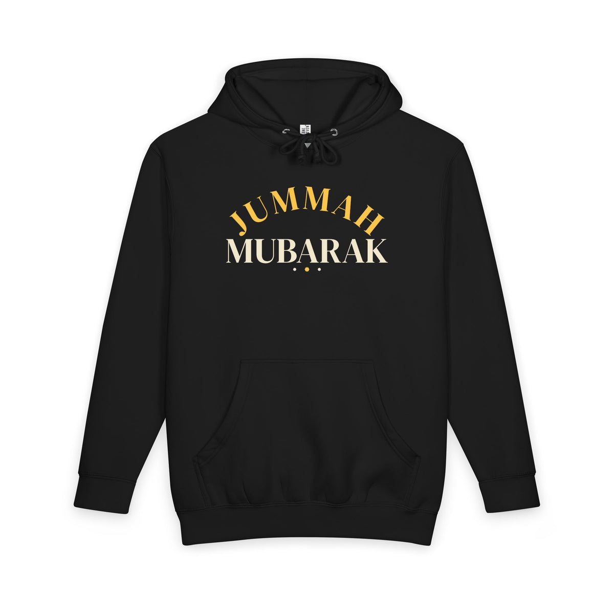 Jummah Mubarak Arch Islamic Heavyweight Premium Heavyweight Hoodie in Black – AdabStars