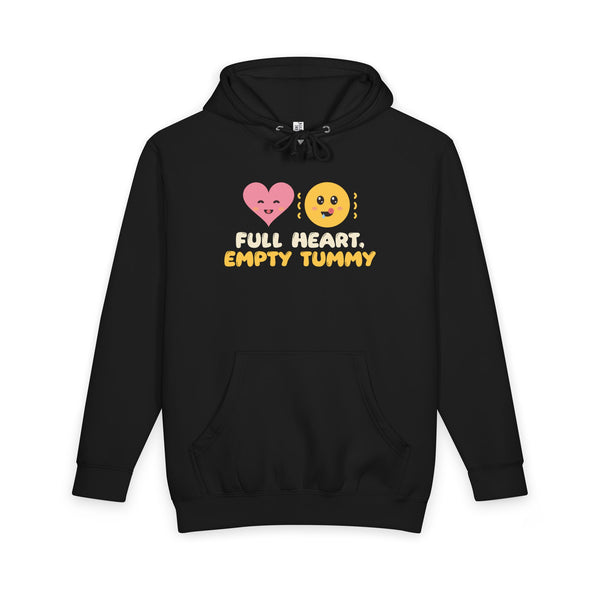 Full Heart, Empty Tummy Ramadan Heavyweight Premium Heavyweight Hoodie in Black – AdabStars