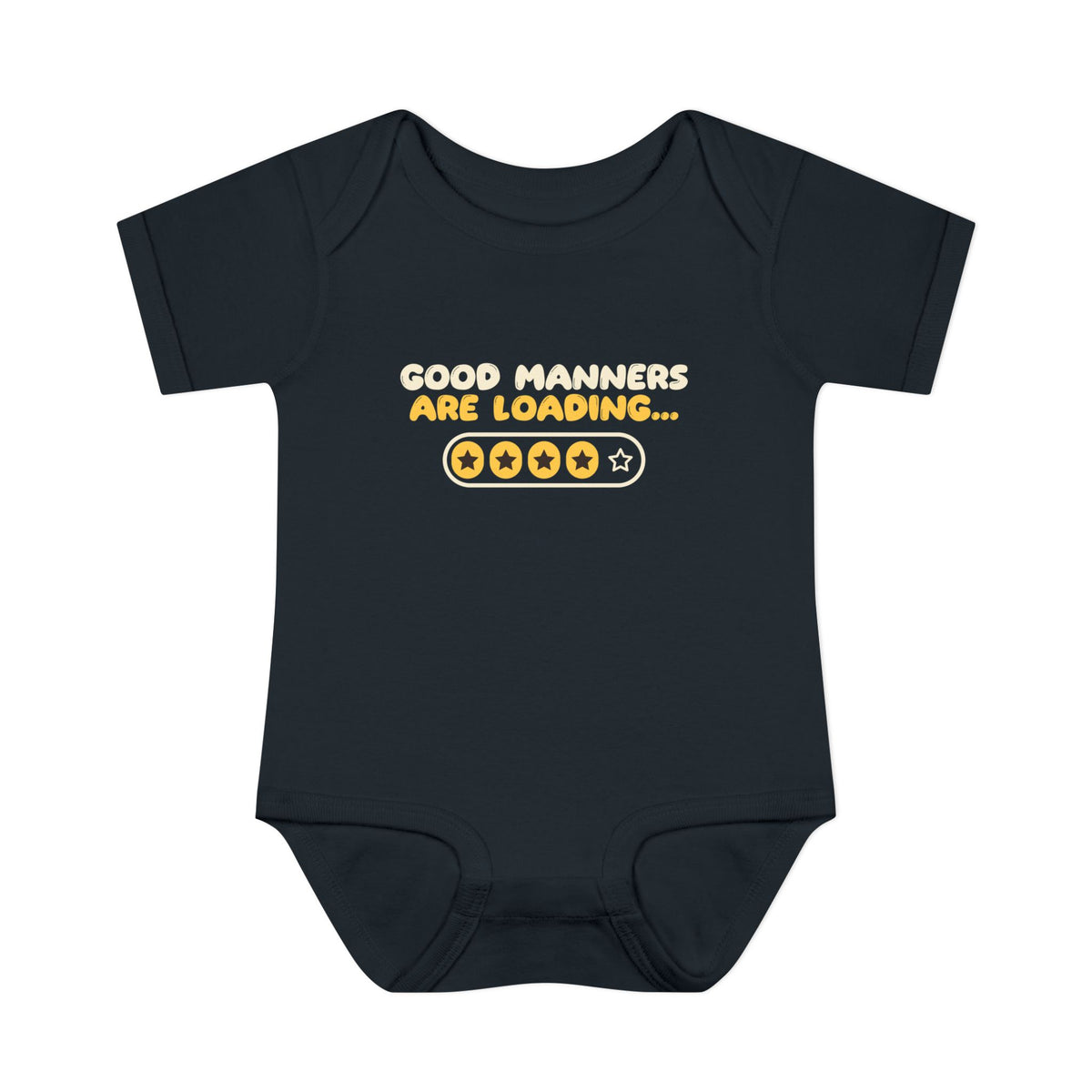 Manners Loading Islamic Baby Bodysuit in Black – AdabStars