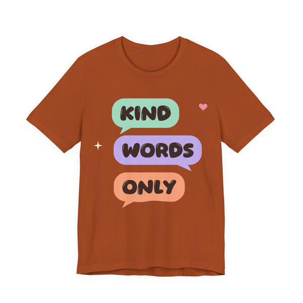 Kind Words Only Islamic Shirt | Adab Kids Kind Words Only Speech Bubbles Gentle Muslim | AdabStars Islamic Kids Apparel
