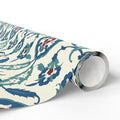 Wrapping Paper - Islamic Ottoman Floral Pattern Gift Wrap Papers back view – Taqwa Arts