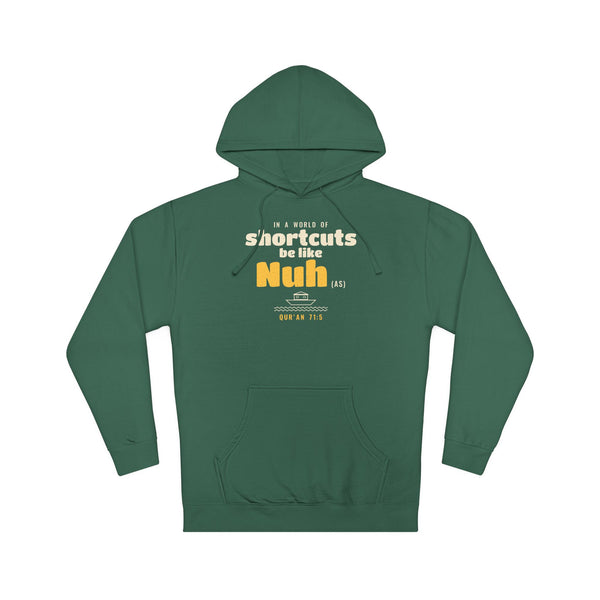 Be Like Nuh (AS) Hoodie | Prophet Nuh (Noah) Perseverance Story, Qur'an 71:5-7 on the Back | AdabStars