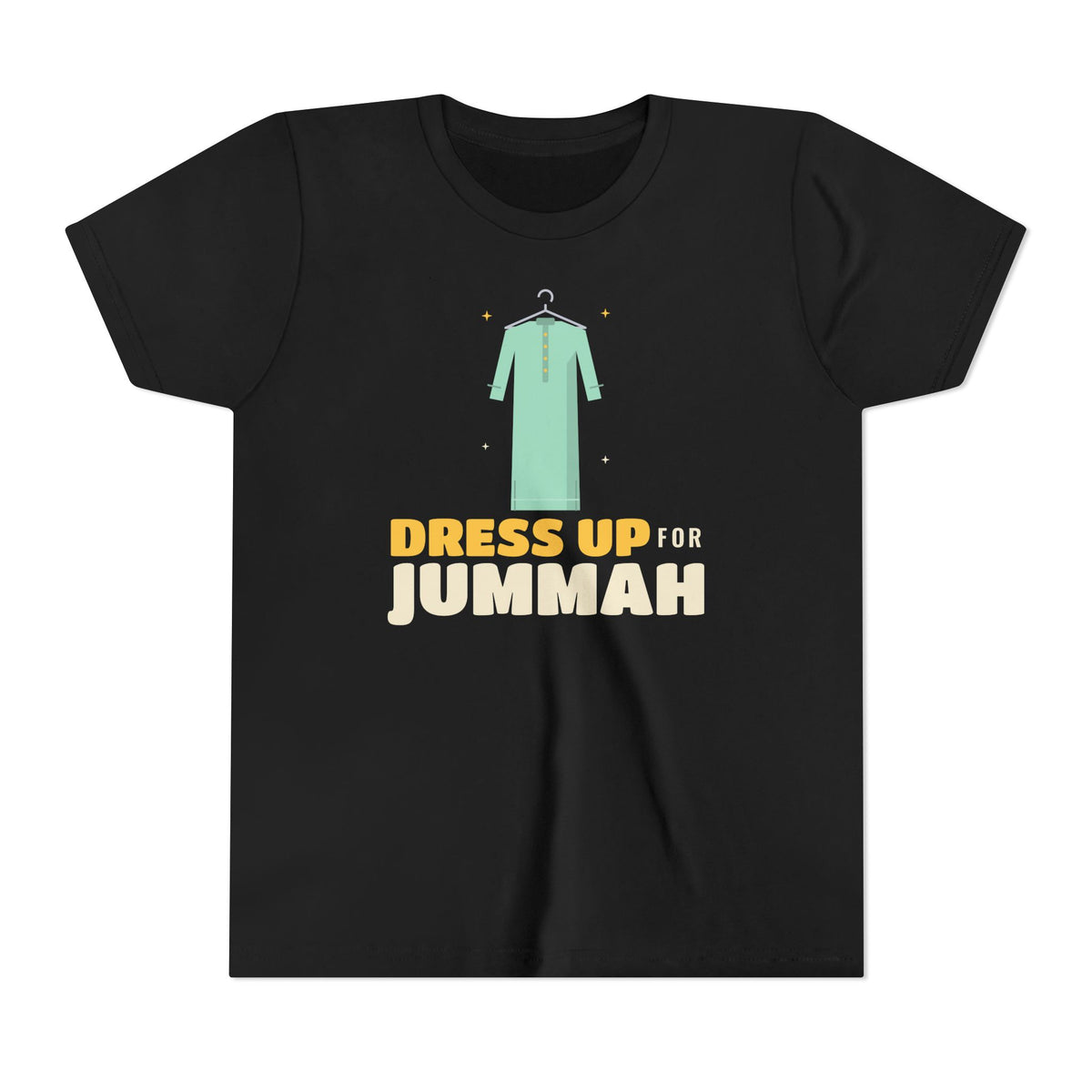 Dress Up for Jummah Islamic Kids T-Shirt in Black – AdabStars