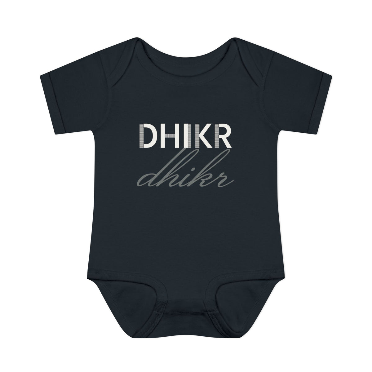 Dhikr Islamic Baby Bodysuit in Black – AdabStars