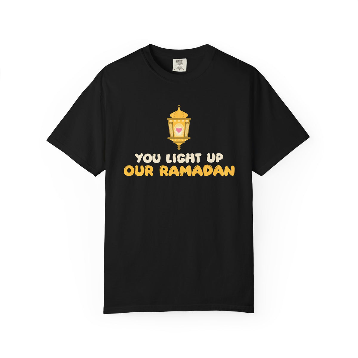 You Light Up Our Ramadan Heavyweight T-Shirt in Black – AdabStars
