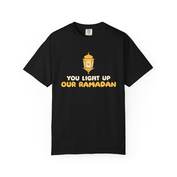 You Light Up Our Ramadan Heavyweight T-Shirt in Black – AdabStars