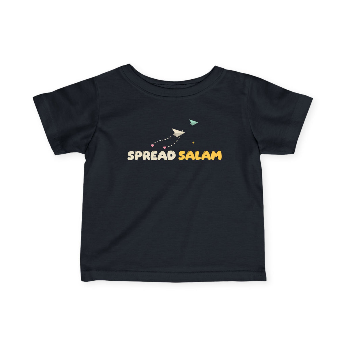 Spread Salam Islamic Baby T-Shirt in Black – AdabStars