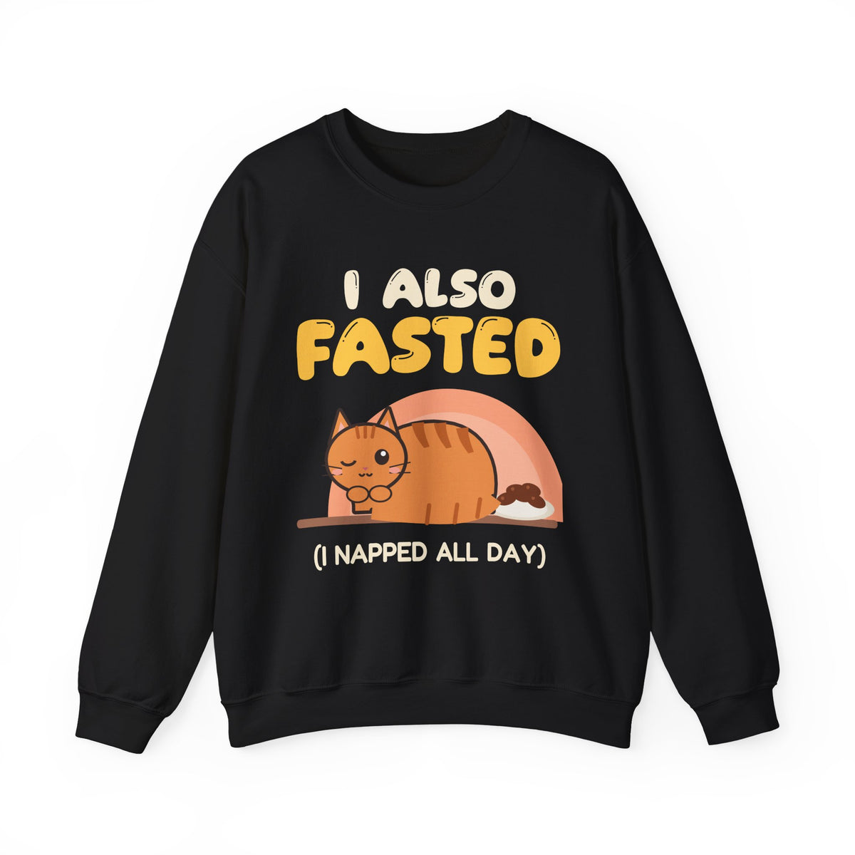 I Also Fasted Crewneck Sweatshirt in Black – AdabStars