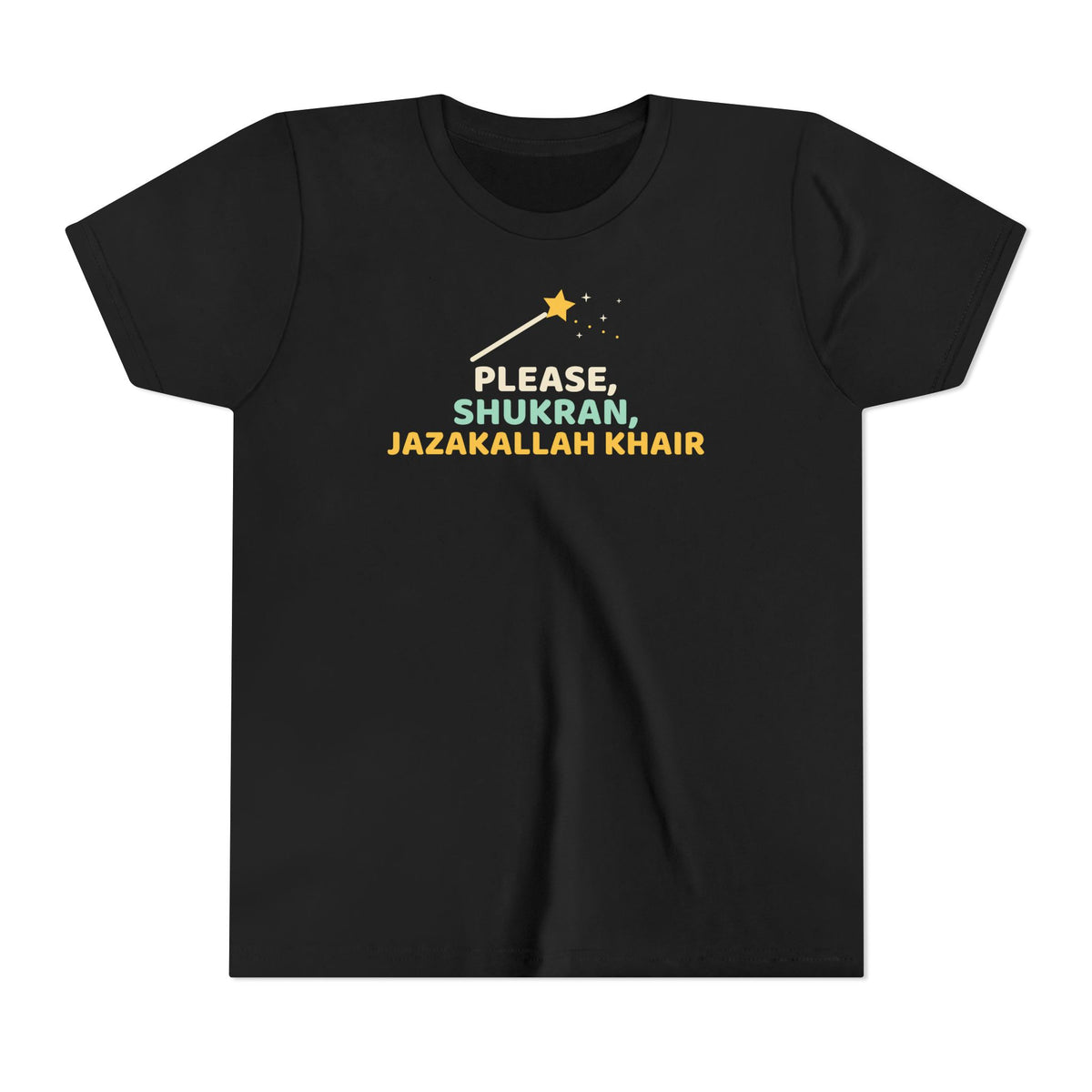Magic Words Ramadan Kids Tee | Adab Kids Magic Words Please Shukran Jazakallah Khair | AdabStars Islamic Kids Apparel