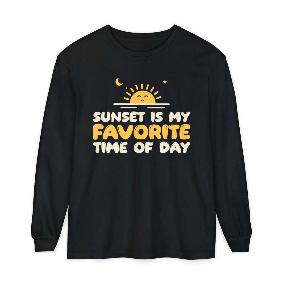 Sunset Is My Favorite Time Of Day Ramadan Long Sleeve Shirt | Ramadan Sunset Is My Favorite Time Of Day Iftar Funny | AdabStars Islamic Apparel