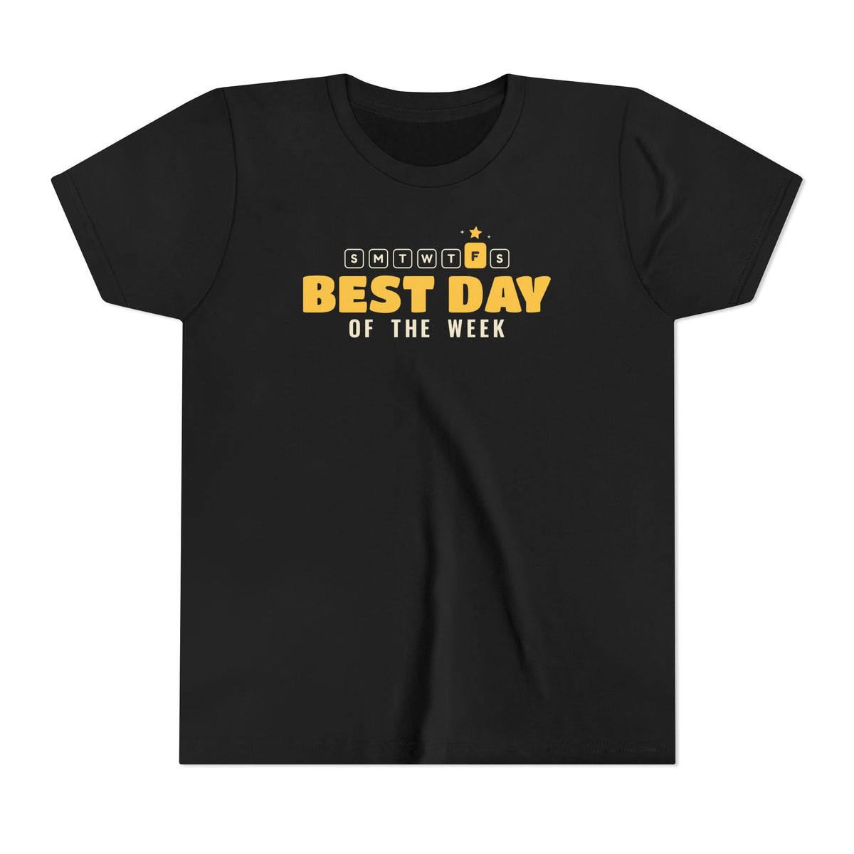 Best Day of the Week Islamic Kids T-Shirt in Black – AdabStars