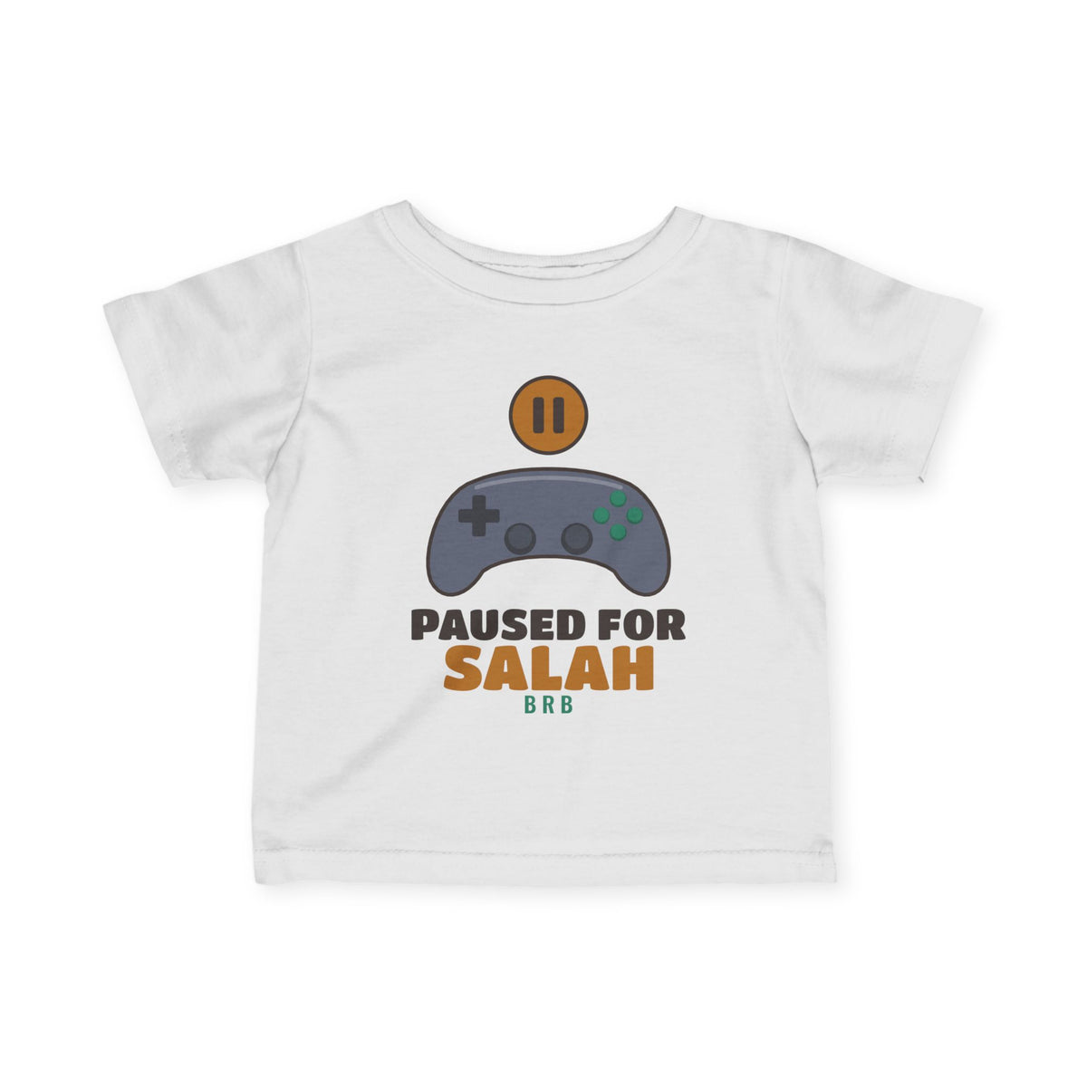 Paused for Salah Baby T-Shirt in White – AdabStars