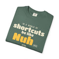 Be Like Nuh (AS) Heavyweight Tee | Prophet Nuh (Noah) Perseverance Story, Qur'an 71:5-7 on the Back | AdabStars