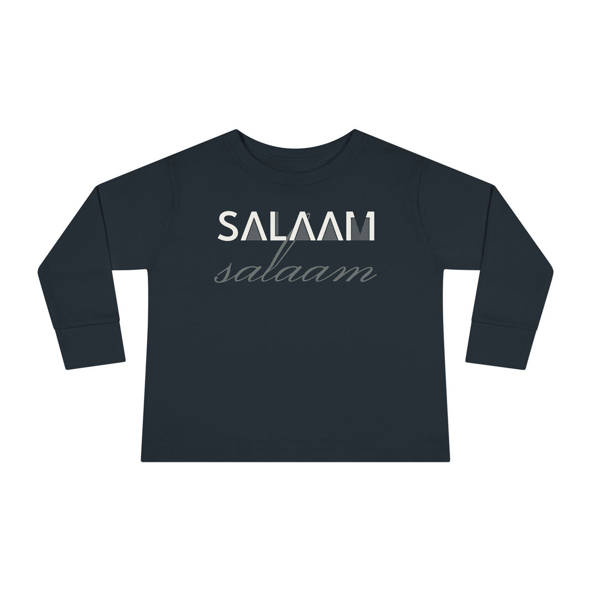Salaam Islamic Toddler Toddler Long Sleeve Shirt in Black – AdabStars
