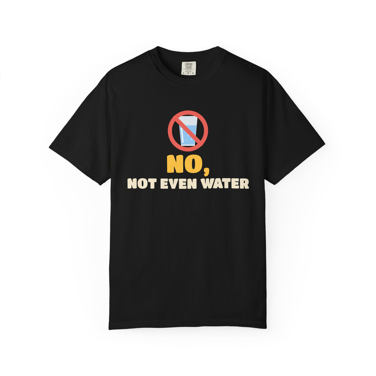 No, Not Even Water Ramadan Heavyweight Tee | Ramadan No Not Even Water Funny Fasting Answer Muslim Humor | AdabStars Islamic Apparel