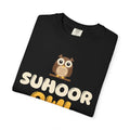 Suhoor Owl Ramadan Heavyweight Tee | Ramadan Kids Night Bird Early Riser Pre Dawn | AdabStars Islamic Kids Apparel