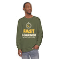 Fast Learner Ramadan Long Sleeve Shirt | Ramadan Kids First Fasting Pun Stopwatch | AdabStars Islamic Kids Apparel